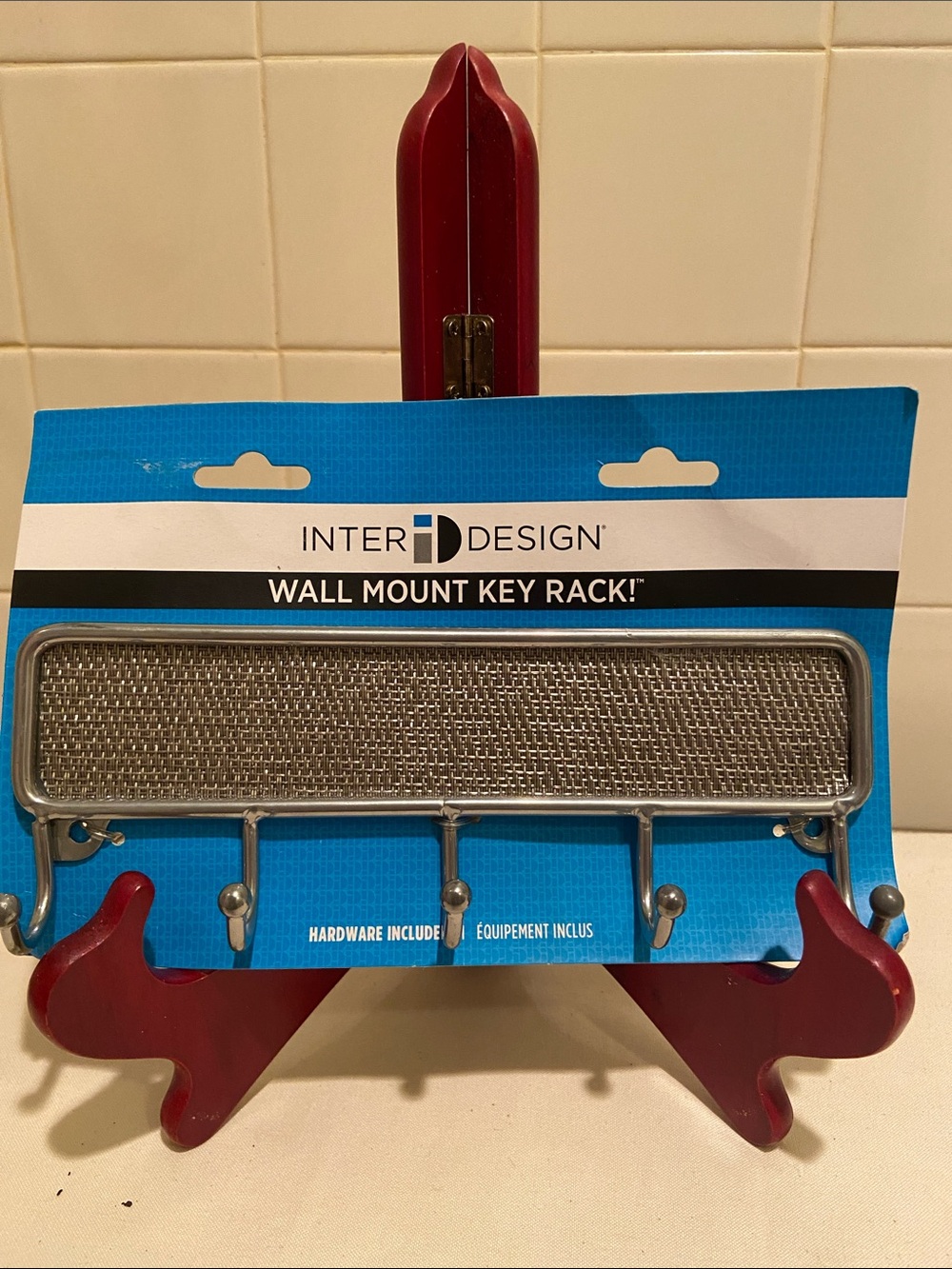 🗝️ Inter Design Wall Mount Key Rack in Silver